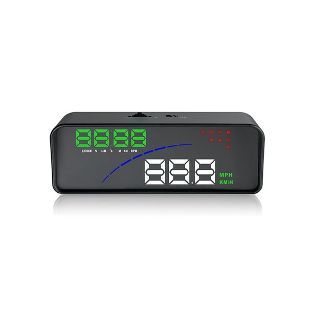Dixell P9 Car HUD Head Up Display OBD Smart Digital Meter For Most OBD2 EUOBD Cars Projector Display Dashboard Engine Speed Water Temperature 